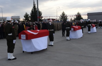 Şehitler memleketlerine uğurlandı