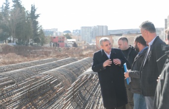 Başkan Beyazgül balıkayağı bulvarı köprülü kavşağını inceledi