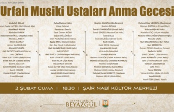 BÜYÜKŞEHİR’DEN ŞANLIURFALI USTALARI ANMA GECESİ