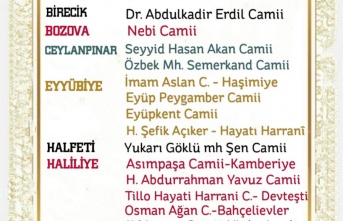 HATİMLE TERAVİH KILINACAK CAMİLER