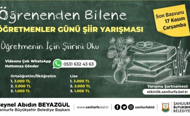 Büyükşehir’den şiir yarışması