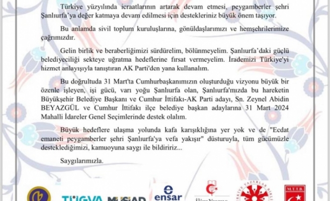 STK’LARDAN BEYAZGÜL’E DESTEK