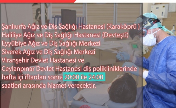 DİŞ HASTANESİNDE RAMAZAN DÜZENLEMESİ